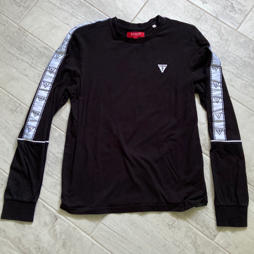 Guess black long sleeve shirt